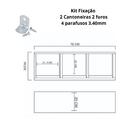 Nicho Triplo 70x30x20 Natural Em Mdf