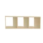 Nicho Triplo 70x30x20 Natural Em Mdf