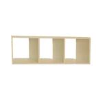 Nicho Triplo 80x30x20 Natural Em Mdf