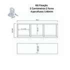 Nicho Triplo 80x30x20 Natural Em Mdf