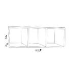 Nicho Triplo 90x30x20 Preto Em Mdf