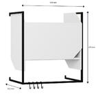 Nicho Tubular Com 1 Porta E 4 Ganchos Soul 1009 - Branco