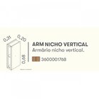 Nicho Vertical 20cm Mdf Lisboa Itatiaia Freijo