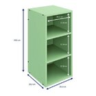 Nicho Vertical 2 Prateleiras  Verde Bellagio