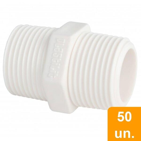 Nípel Roscável Plastilit 3/4p Embalagem Com 50 Unidades