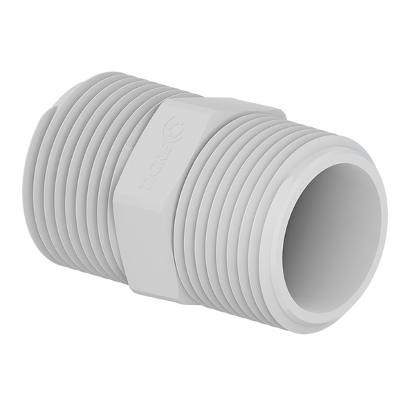 Niple Paralelo PVC Branco Roscável 2" 60mm Tigre
