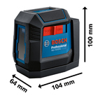 Nível a Laser Bosch 2 Linhas Verde 12m GLL 12-22 G Li