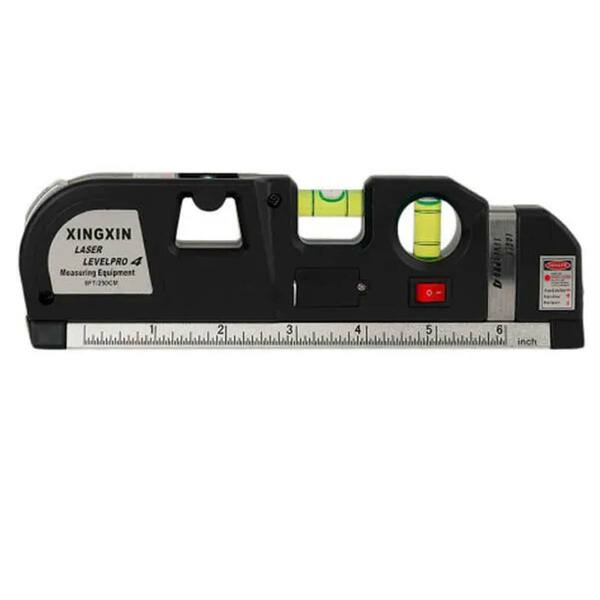 Nivel A Laser Trena 2.5m Nivelador Painel Prateleira Parede