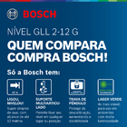 Nível a Laser Verde 12m GLL 2-12 G Bosch