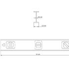Nivel De Aluminio 600mm Corpo Perfil Em I Com Protecao Nas Ex
