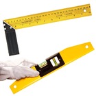 Nível De Mão Nivelamento Magnético Alumínio 12" X 30cm Com Im