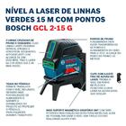 Nível Laser Verde Gcl 2-15g Profissional Bosch + Tripé Promo