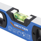 Nível Manual de Alumínio 24" (600mm) 3 Bolhas Magnético Dexter