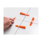 Nivelador De Piso Grande 1,5mm Embalagem 50 Unidades - Metasu