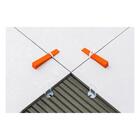 Nivelador De Piso Grande 1mm Embalagem 50 Unidades - Metasul,