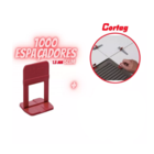 Nivelador P/ Piso Porcelanato - SLIM Cortag - 1000un - Espess