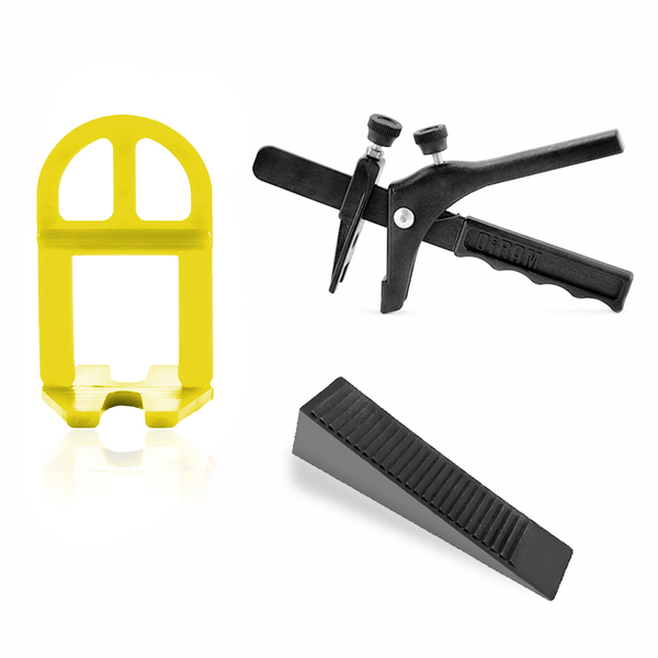 Nivelador Piso Porcelanato SLIM 300 Clips (2,0 Mm)+100 Cunhas