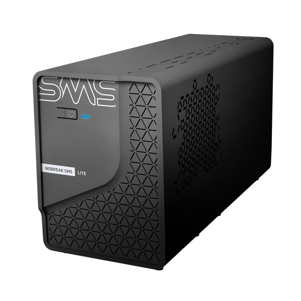 Nobreak 600VA Lite Bivolt 4 Tomadas Preto SMS