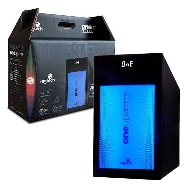 Nobreak Gamer Senoidal Ragtech One Up Nitro, 1400va, Entrada