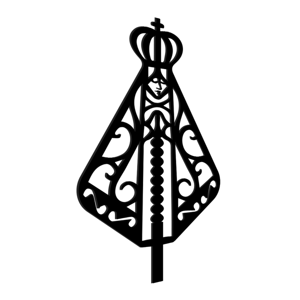 Nossa Senhora Placa Decorativa De Parede Mdf Corte Laser - Co