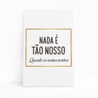 Nossos Sonhos Frase Decorativo Arte Quadro Canvas 120x80cm