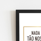 Nossos Sonhos Frase Decorativo Quadro Moldura Preta 60x40cm