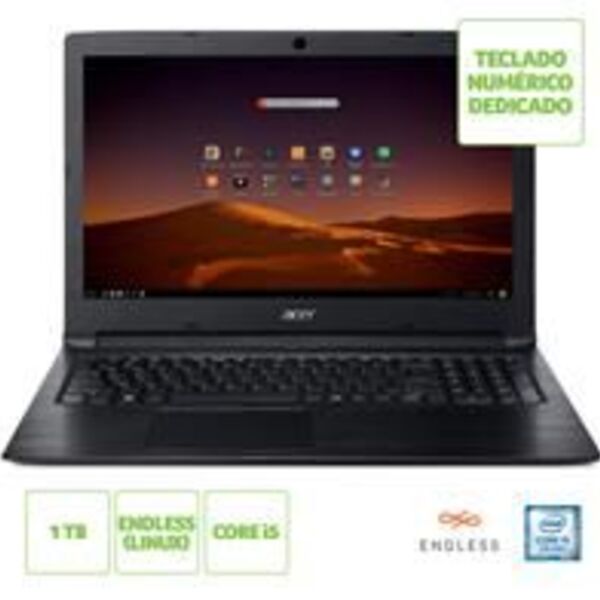 Notebook Acer A315-53-5100 I5-7200u 4gb 1tb 15,6" Linux - En