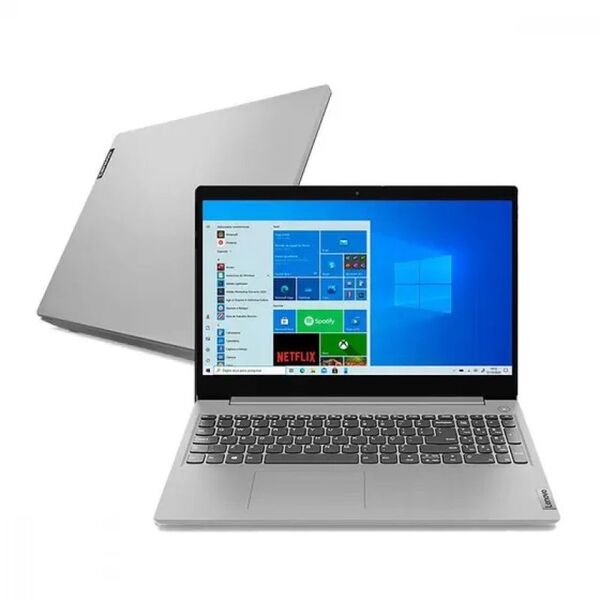 Notebook Lenovo 15.6 Ideapad 3i I3-10110u4gb256gbw10 Prata 82