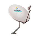 Nova Antena Parabólica 60 Cm Digital Com Recepitor Bedin Sat