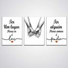 Novidade Conjunto Kit Quadros Decorativos Para Quarto E Sala