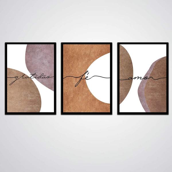 Novidade Conjunto Kit Quadros Decorativos Para Quarto E Sala