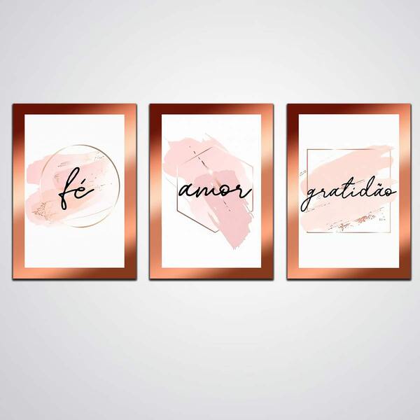 Novidade Conjunto Kit Quadros Decorativos Para Quarto E Sala