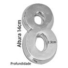 Número 0 De Residencia E Casa Brilhante 14cm De Altura