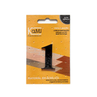 Número "1" 4cm Acrílico Preto Kami Acrílicos