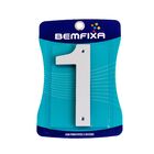 Número 1 Residencial 14 5mm Abs Prata - Bemfixa