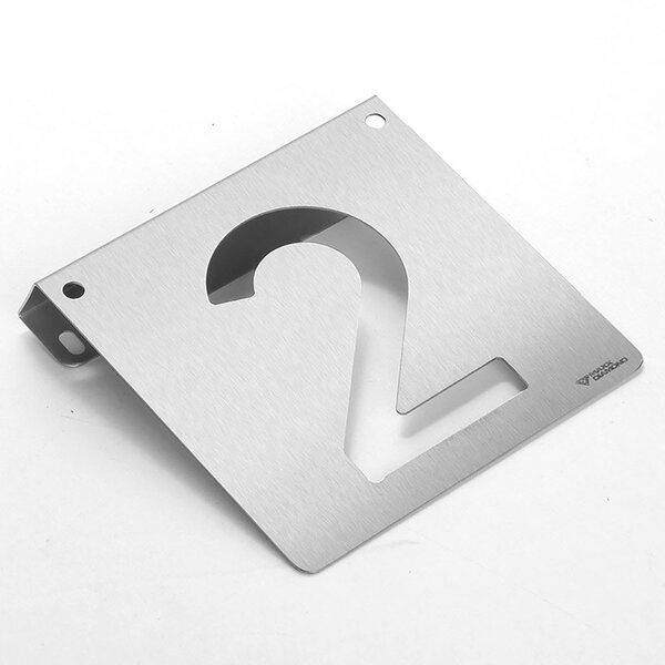 Número 2 Residencial - Inox- Pode Ser Utilizado Com Led