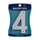 Número 4 Residencial 14 5mm Abs Prata - Bemfixa