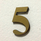Número "5" 4cm Acrílico Ouro Kami Acrílicos