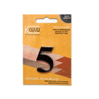 Número "5"  4cm Acrílico Preto Kami Acrílicos