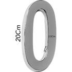 Número 5 Residencial De Casa Cromado 20cm De Altura