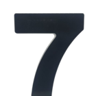 Número "7" 15cm Preto Em Caixa Alta 3d Plástico Abs