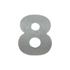 Número 8 Residencial Alumínio Escovado - Rennova