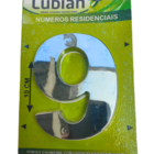 Número "9" 10cm Cromado Em Plástico Abs