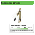 Número Apartamento "1" 4cm Zamac Parafusar Dourado