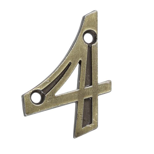 Número Apartamento "4" 4cm Parafusar Zamac Dourado