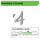 Número Apartamento "4" 4cm Zamac Parafusar Prata