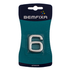 Número Apartamento "6/9" 4cm Adesivo Plástico Prata