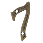 Número Apartamento "7" 4cm Parafusar Zamac Dourado
