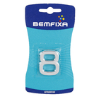 Número Apartamento "8" 4cm Adesivo Plástico Prata