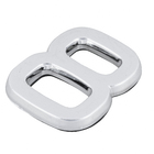 Número Apartamento "8" 4cm Adesivo Plástico Prata